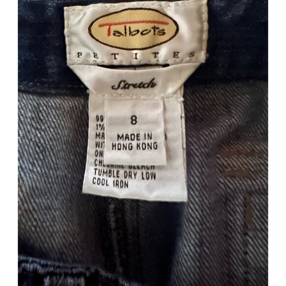Talbots Jeans Size 8P (26x28) Medium Wash Straight Leg Stretch Vintage READ - Picture 3 of 8